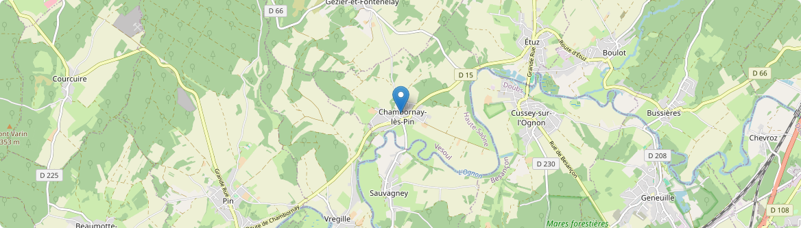 Chambornay-lès-Pin - Carte