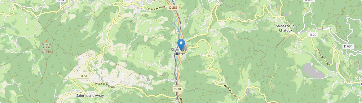 Chambost-Allières - Carte