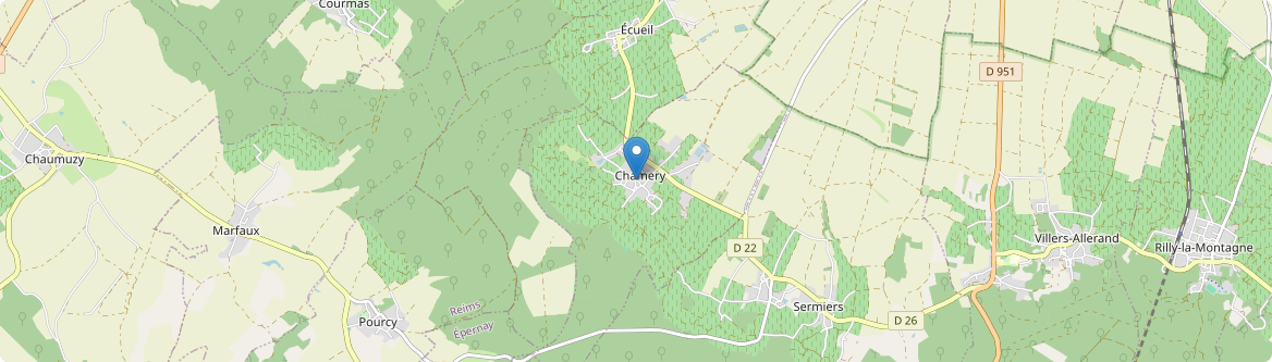Chamery - Carte