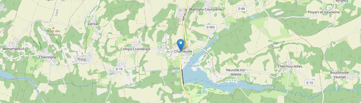 Chamouille - Carte