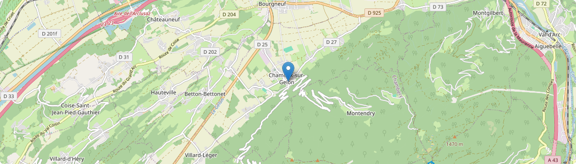 Chamoux-sur-Gelon - Carte