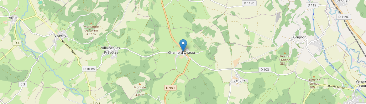 Champ-d'Oiseau - Carte