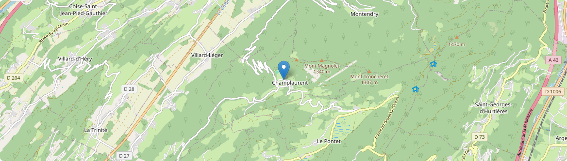 Champ-Laurent - Carte