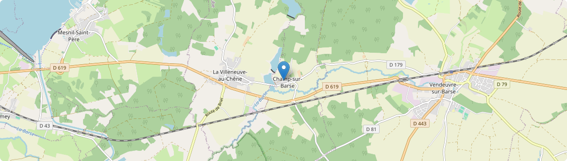 Champ-sur-Barse - Carte