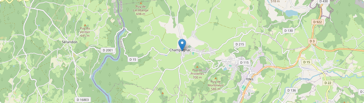 Champagnac - Carte