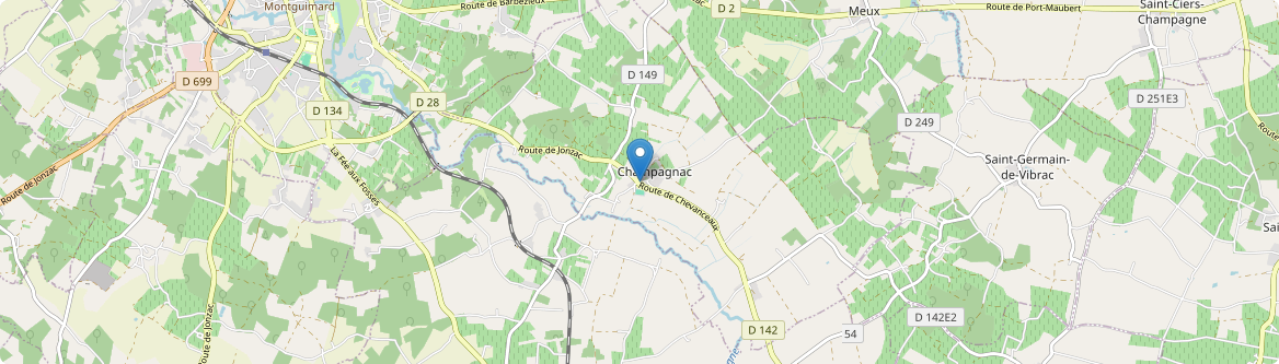 Champagnac - Carte