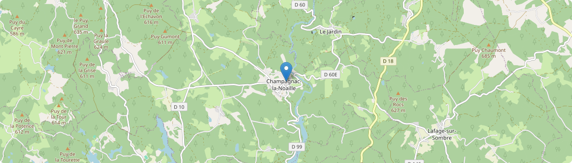 Champagnac-la-Noaille - Carte