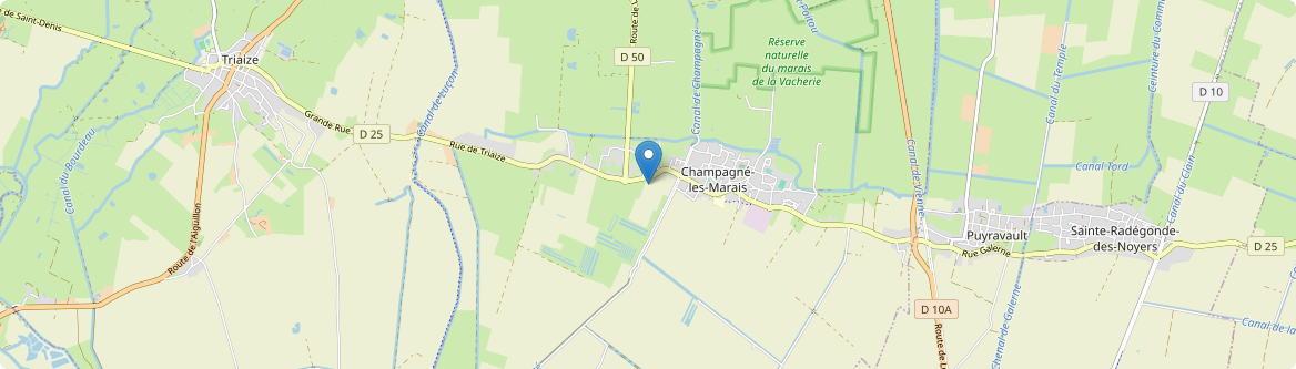 Champagné-les-Marais - Carte