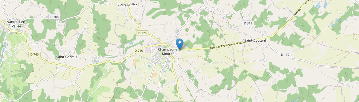 Champagne-Mouton - Carte