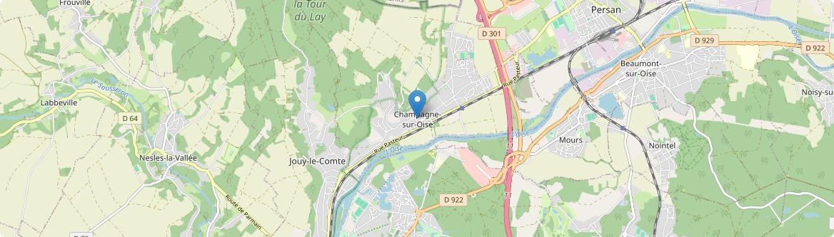 Champagne-sur-Oise - Carte