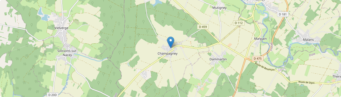 Champagney - Carte