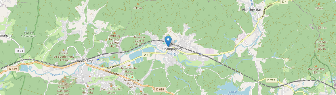 Champagney - Carte