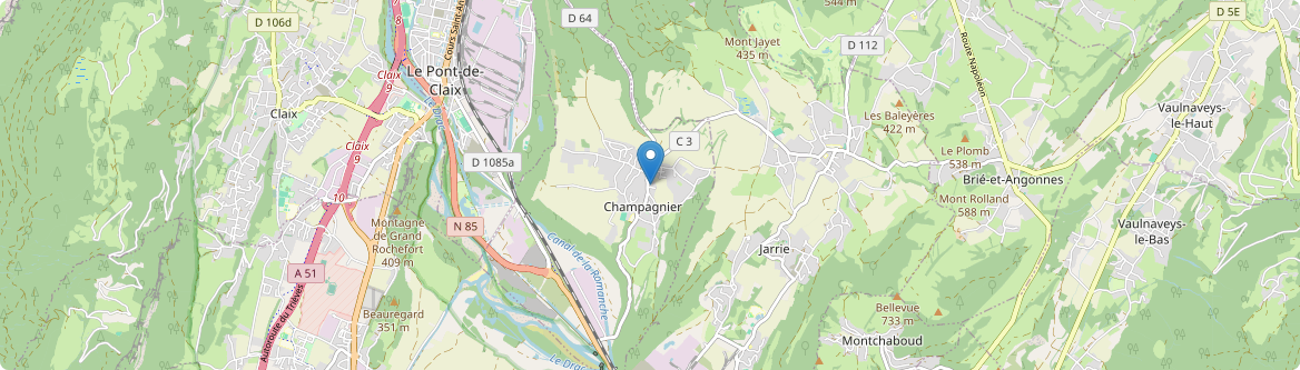 Champagnier - Carte