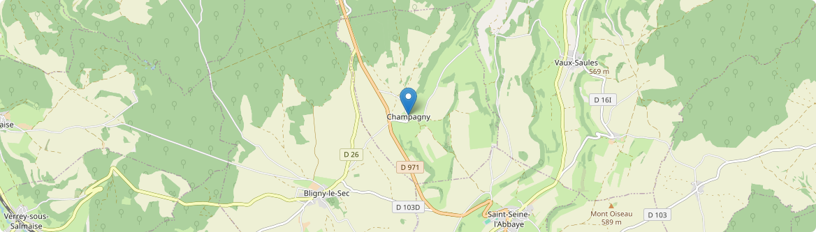 Champagny - Carte