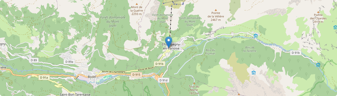 Champagny-en-Vanoise - Carte