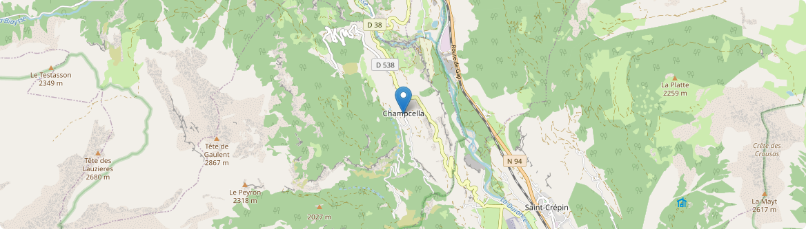 Champcella - Carte