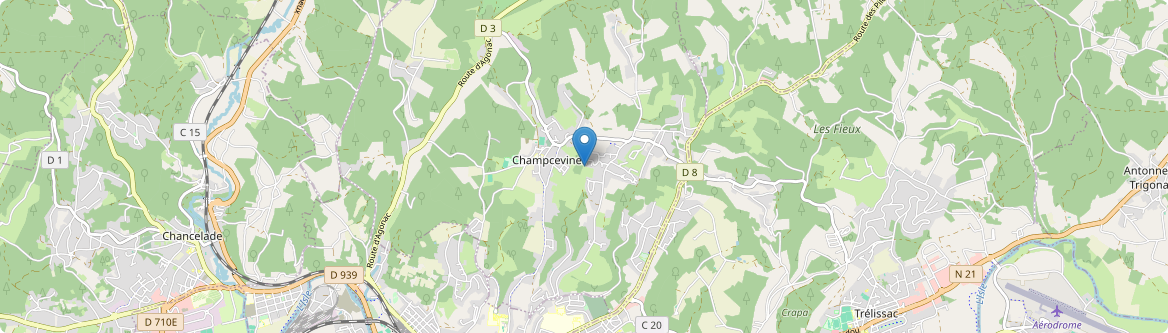 Champcevinel - Carte