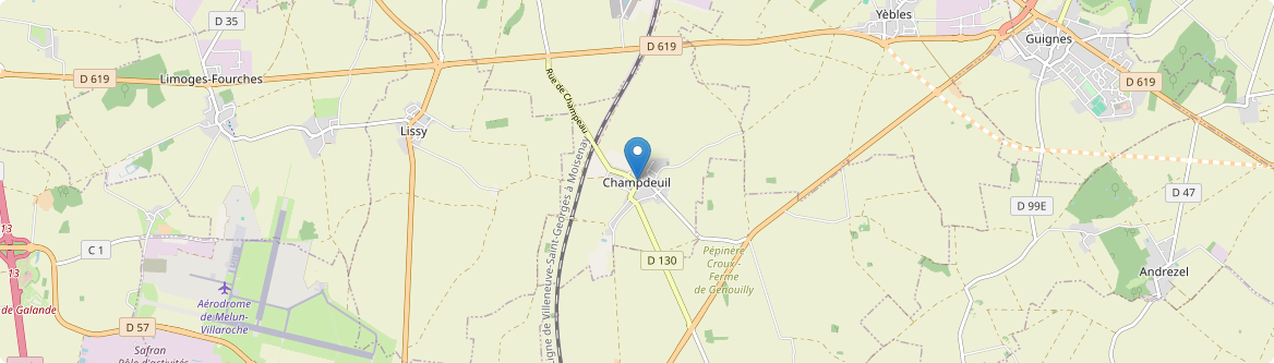 Champdeuil - Carte
