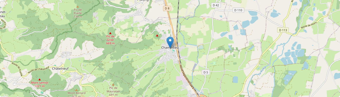 Champdieu - Carte