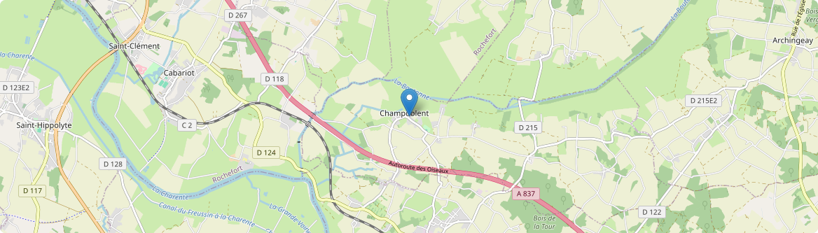Champdolent - Carte