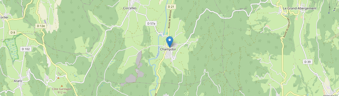 Champdor-Corcelles - Carte