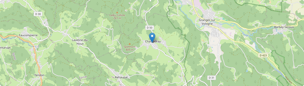 Champdray - Carte