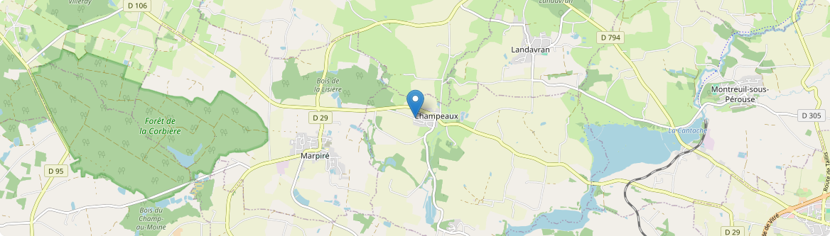 Champeaux - Carte