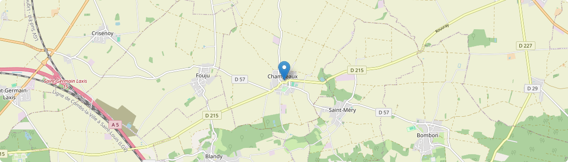 Champeaux - Carte
