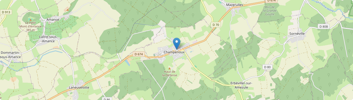 Champenoux - Carte