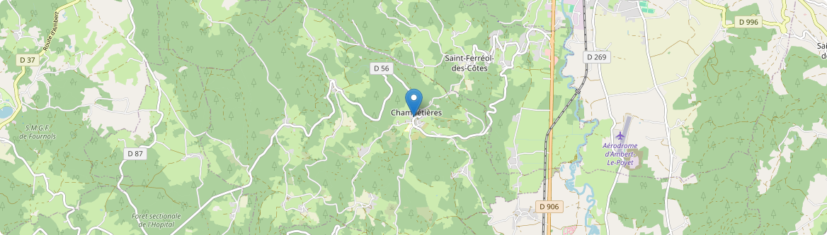 Champétières - Carte