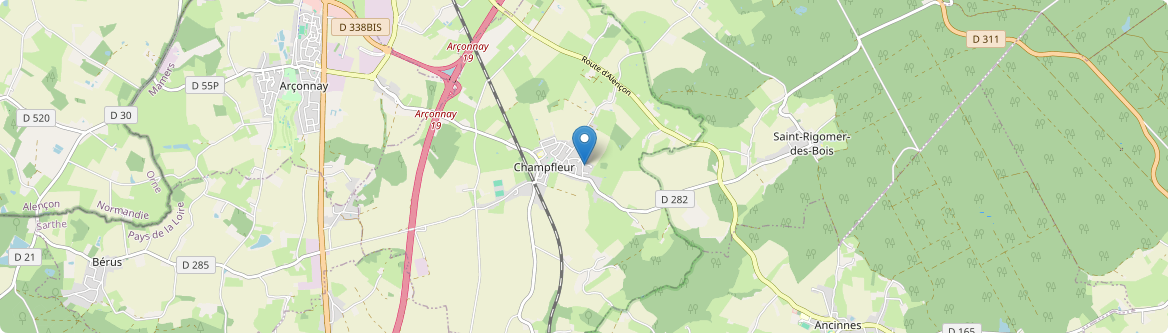 Champfleur - Carte