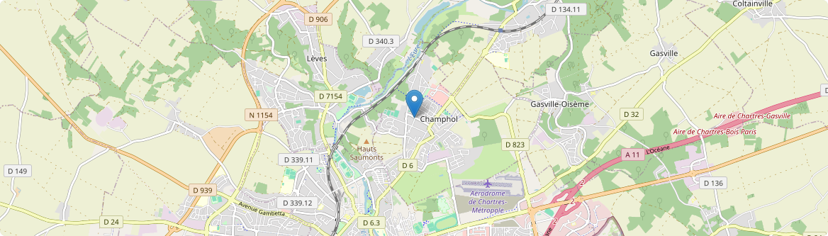 Champhol - Carte