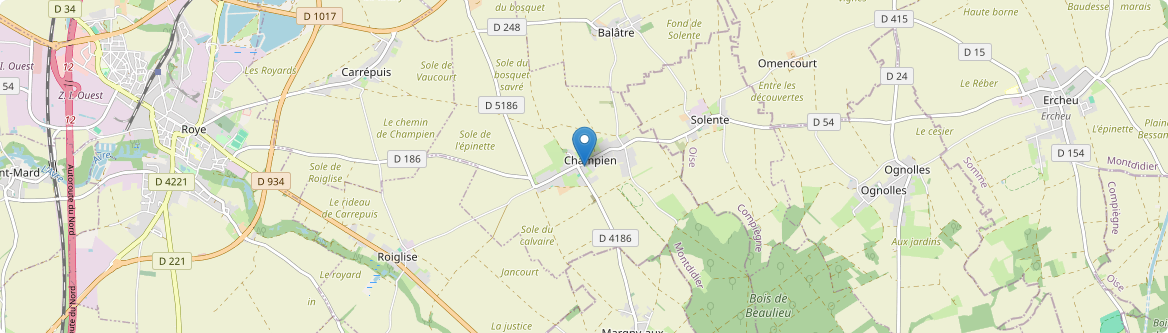 Champien - Carte