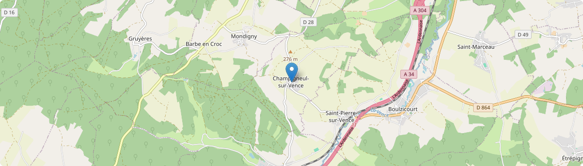 Champigneul-sur-Vence - Carte