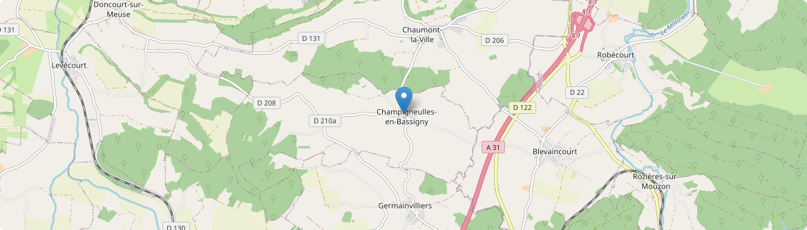 Champigneulles-en-Bassigny - Carte