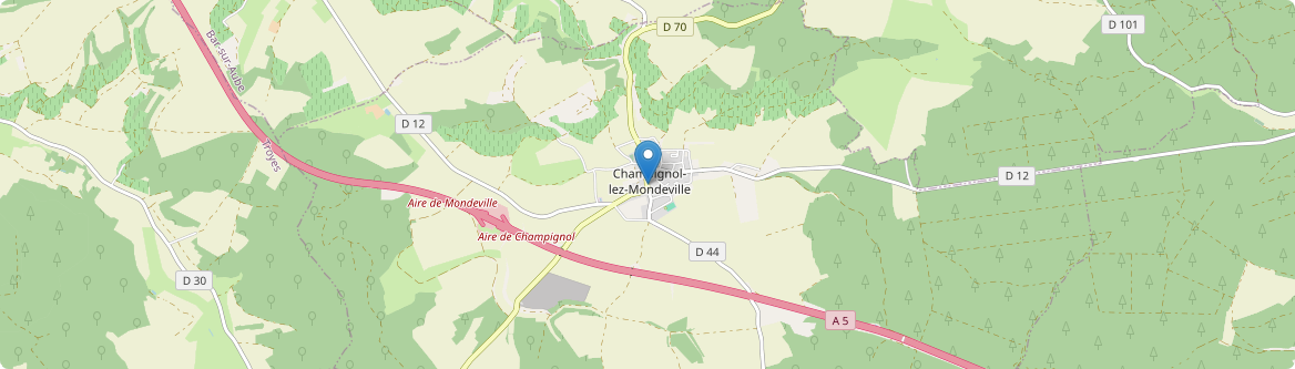 Champignol-lez-Mondeville - Carte