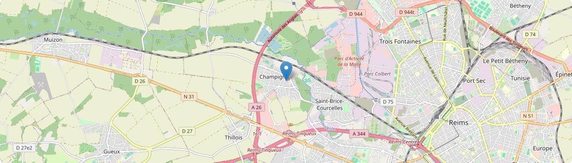 Champigny - Carte