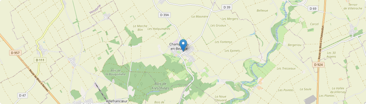 Champigny-en-Beauce - Carte