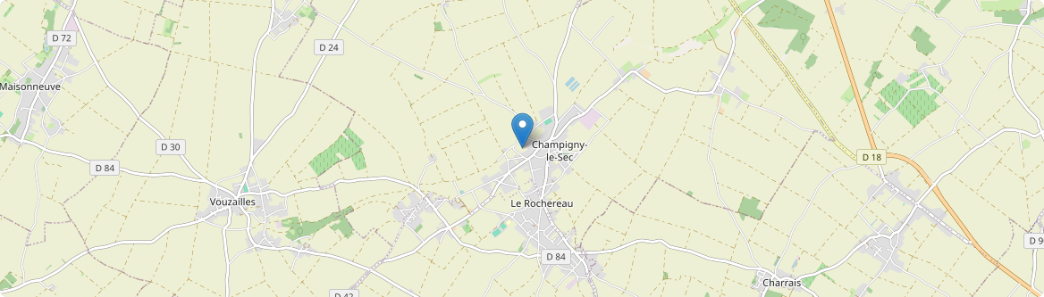 Champigny en Rochereau - Carte