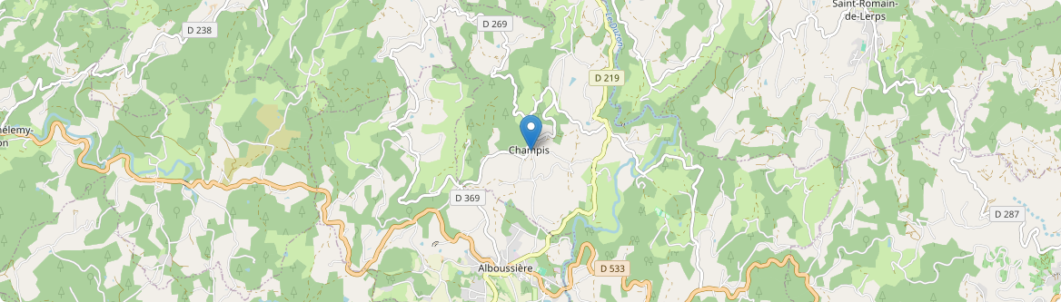 Champis - Carte