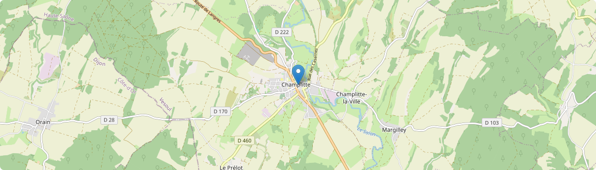 Champlitte - Carte