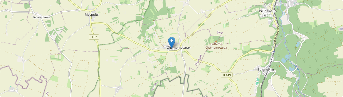 Champmotteux - Carte