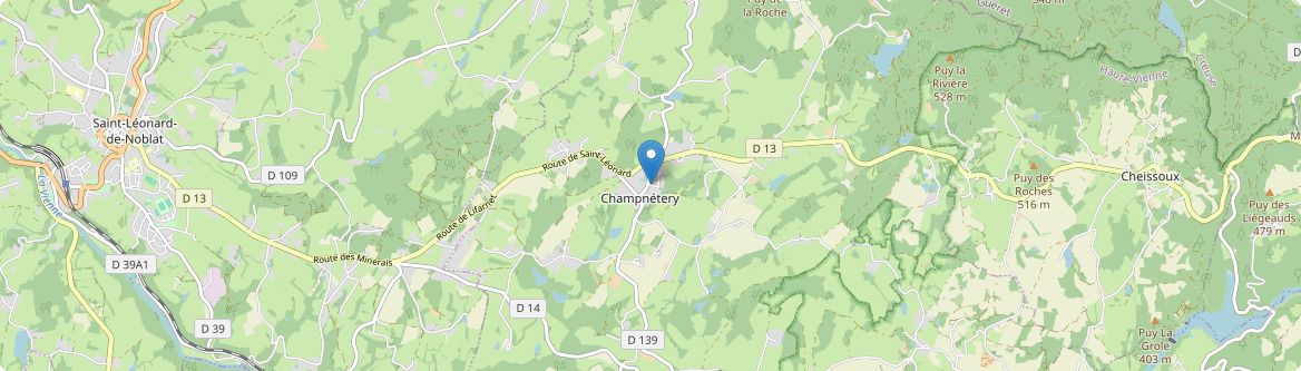 Champnétery - Carte