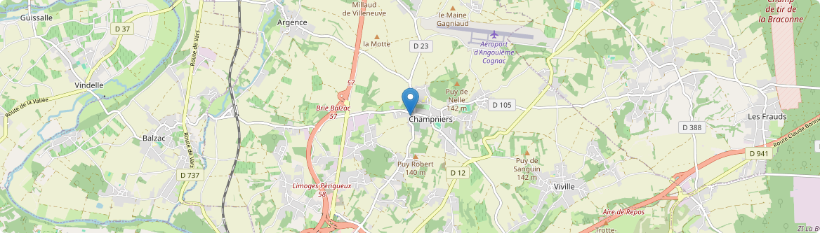Champniers - Carte