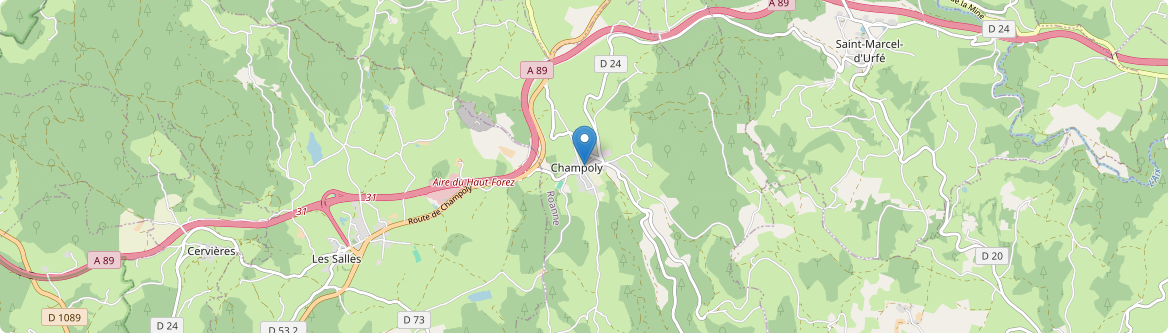 Champoly - Carte