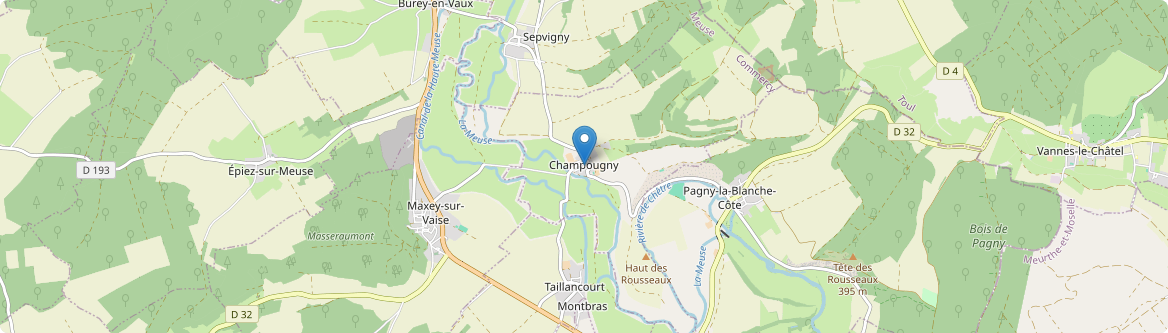Champougny - Carte