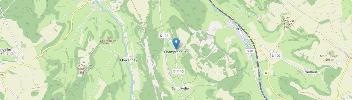 Champrenault - Carte