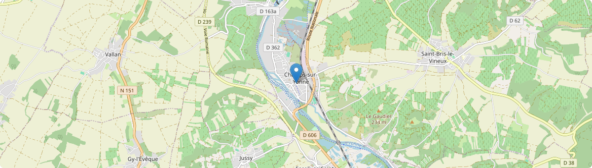 Champs-sur-Yonne - Carte