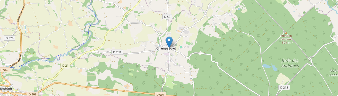 Champsecret - Carte