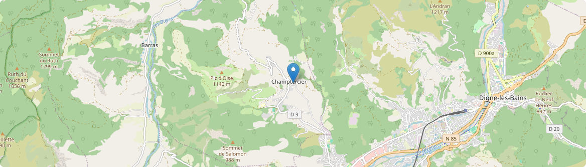Champtercier - Carte